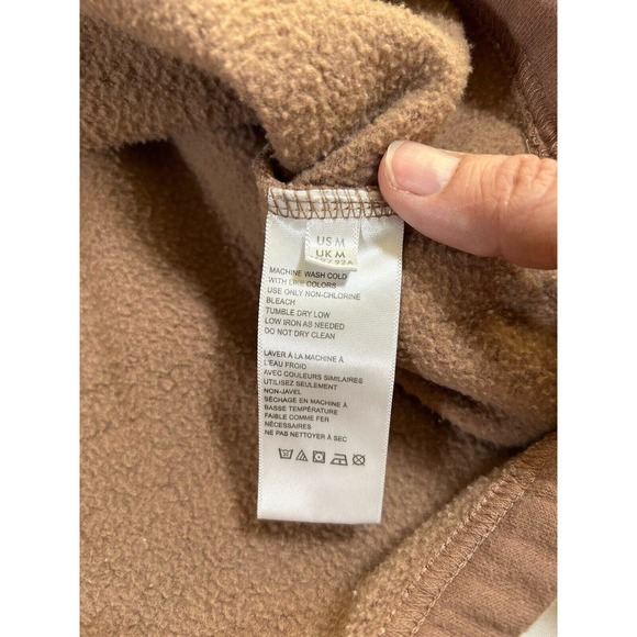 Urban Outfitters Women’s Taupe Cropped Mock Neck Sweatshirt Medium - Picture 5 of 8